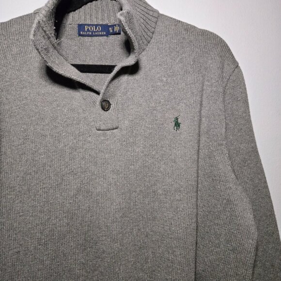 Polo by Ralph Lauren Gray Men's Button Sweater ~ Size XLarge - Picture 2 of 6